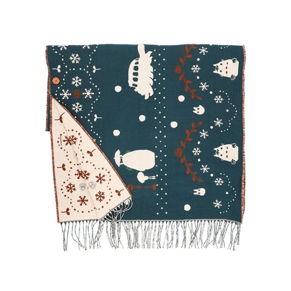 Online Maison Ghibli Stole With Button Walking In Snow - My Neighbor Totoro