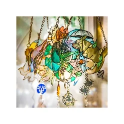 Sale Maison Ghibli Sun Catcher Stained Glass Sheeta & Pazu - Castle In The Sky