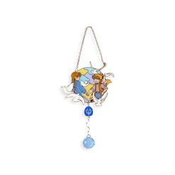 Sale Maison Ghibli Sun Catcher Stained Glass Sheeta & Pazu - Castle In The Sky