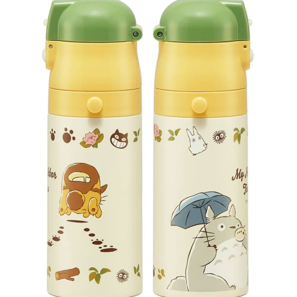 Clearance Maison Ghibli Thermos Bottle Double Opening Totoro & Catbus - My Neighbor Totoro