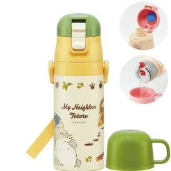 Clearance Maison Ghibli Thermos Bottle Double Opening Totoro & Catbus - My Neighbor Totoro