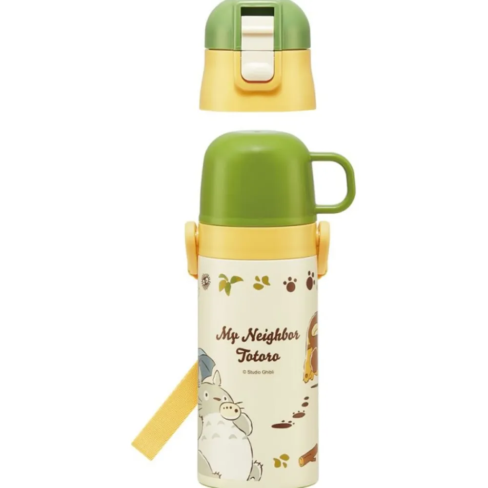 Clearance Maison Ghibli Thermos Bottle Double Opening Totoro & Catbus - My Neighbor Totoro