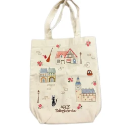 Clearance Maison Ghibli Tote Bag With Patch Kiki'S Town - Kiki'S Delivery Service