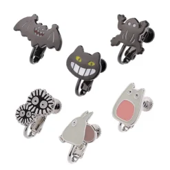 Clearance Maison Ghibli Totoro Opening Clipped Earrings Set Of 6 - My Neighbor Totoro