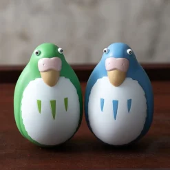 Outlet Maison Ghibli Two Pack Roly-Poly Figurines Blue & Green Parakeet - The Boy And The