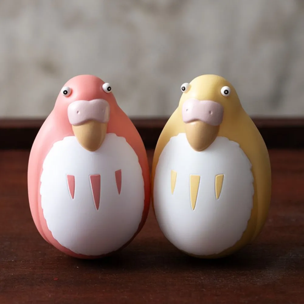 Discount Maison Ghibli Two Pack Roly-Poly Figurines Red & Yellow Parakeet - The Boy And The