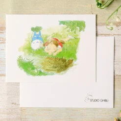 Hot Maison Ghibli Watercolour Greeting Cards 24 X 15,8 Cm Summer - My Neighbor Totoro