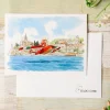 Maison Ghibli Watercolour Greeting Cards 24 X 15,8 Cm Seaplane - Porco Rosso