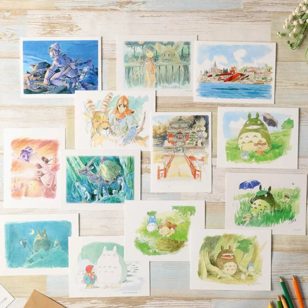 New Maison Ghibli Watercolour Greeting Cards 24 X 15,8 Cm Aburaya - Spirited Away