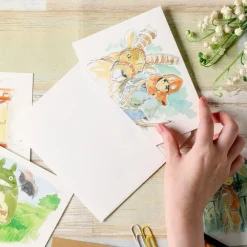Best Maison Ghibli Watercolour Greeting Cards 24 X 15,8 Cm Autumn - My Neighbor Totoro