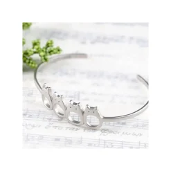Online Maison Ghibli White Totoro Metal Garland Bracelet - My Neighbor Totoro