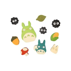 Discount Maison Ghibli Wood Figurine Totoro With Soot Sprites - My Neighbor Totoro