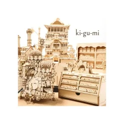 Hot Maison Ghibli Wood Model Kigumi Tiger Moth - Castle In The Sky